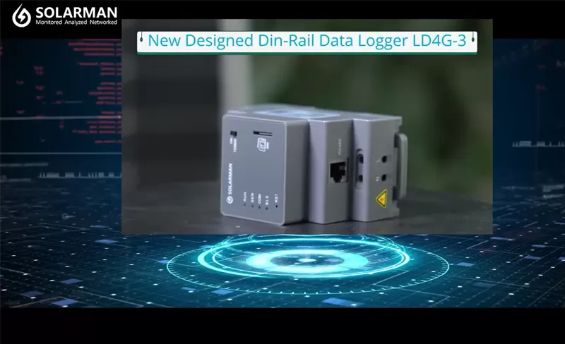 Nova geração de registrador de dados SOLARMAN DIN-Rail-LD4G-3