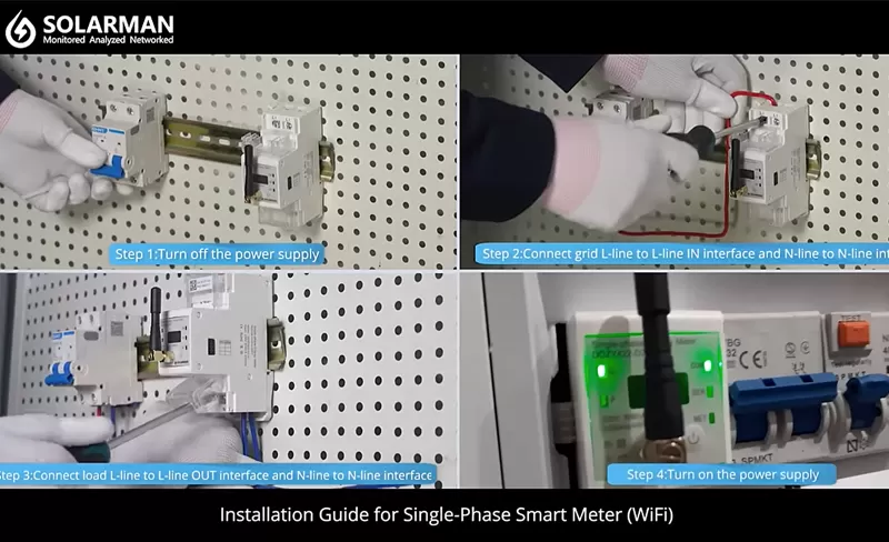 Medidor inteligente SOLARMAN Introdução e guia de instalação